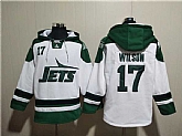 Men's New York Jets #17 Garrett Wilson White Ageless Must-Have Lace-Up Pullover Hoodie,baseball caps,new era cap wholesale,wholesale hats